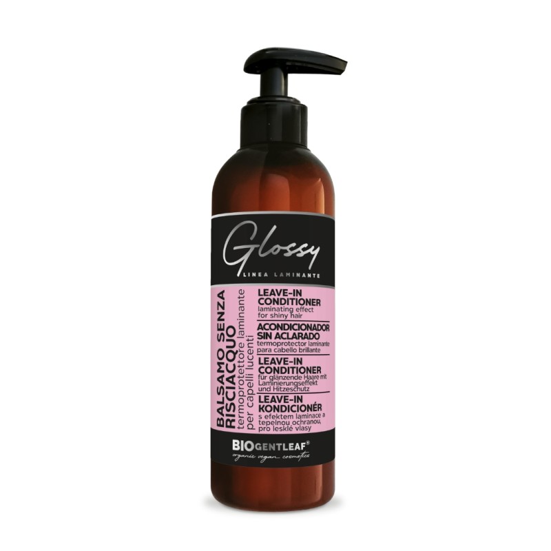 gentleaf  Balsamo Senza Risciacquo Glossy - Termoprotettore Laminante  Styling