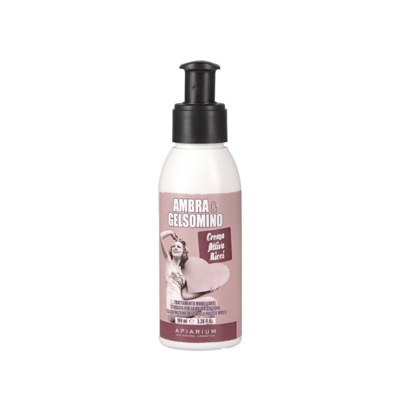 apiarium  Crema Attiva Ricci Ambra e Gelsomino  Styling