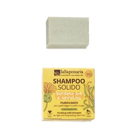 la saponaria  Shampoo solido purificante – Sebo-regolatore e antiforfora per cute grassa  Cosmetici solidi per capelli