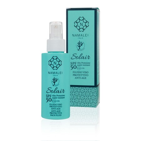 namalei  Fluido viso protettivo antiage SPF 50  Protezione solare bio
