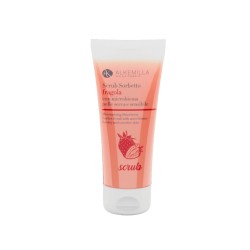 Alkemilla  Scrub sorbetto alla fragola – Esfoliante viso per pelli sensibili  Scrub Viso