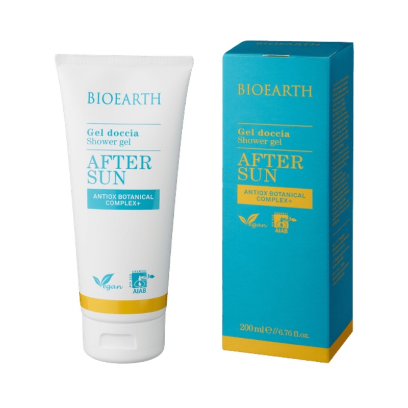 bioearth  Gel doccia doposole con Antiox Botanical Complex+  Doposole bio