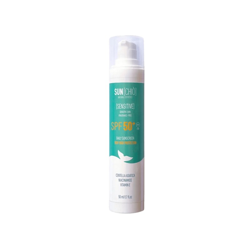chio  Crema Solare Viso Sensitive SPF50+ – Protezione Delicata Quotidiana  Protezione Solare Viso