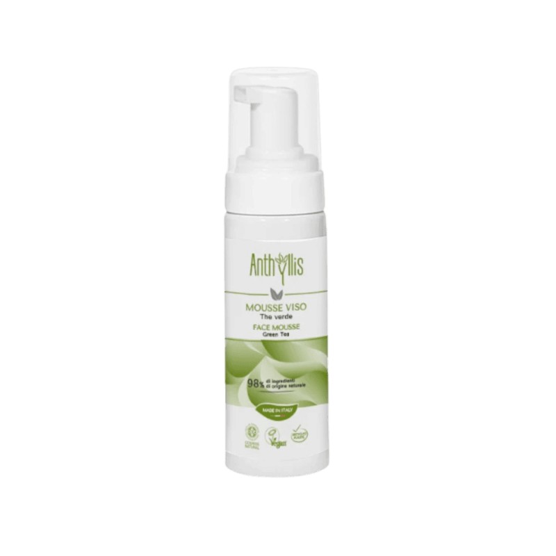 anthyllis  Mousse Detergente Viso al Tè Verde  Detergenti viso