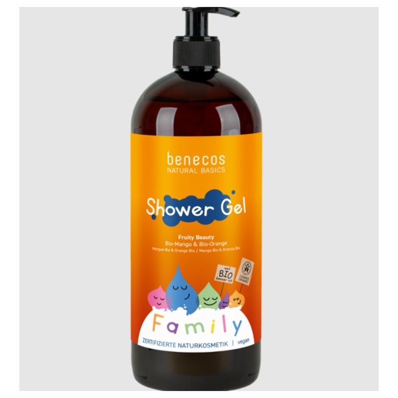benecos  Gel Doccia Mango e Arancia - Fruity Beauty  Bagnoschiuma Bio