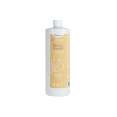 la saponaria  Shampoo Bio Riequilibrante Salvia e Limone - 1LT  Shampoo bio capelli grassi