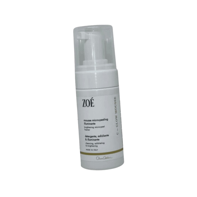 zoe cosmetics  C-Glow Mousse – Mousse Micro Peeling Illuminante con Vitamina C e AHA  Detergenti viso