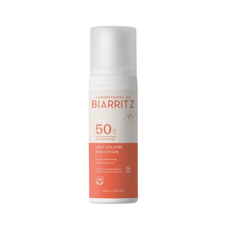 laboratoires de biarritz  Latte solare SPF 50 - Protezione solare naturale viso e corpo  Protezione solare bio