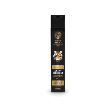 natura siberica  Shampoo Doccia Energizzante per Uomo  Bagnoschiuma Bio