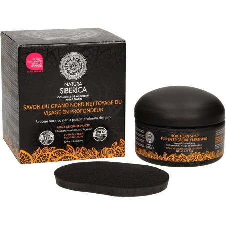 natura siberica  Sapone nero al carbone attivo purificante  Detergenti viso