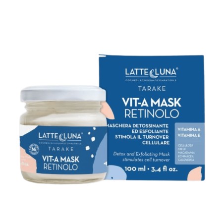 latte e luna  Vit-A Mask Retinolo – Maschera Esfoliante e Anti-Age 3 in 1  Maschere Viso