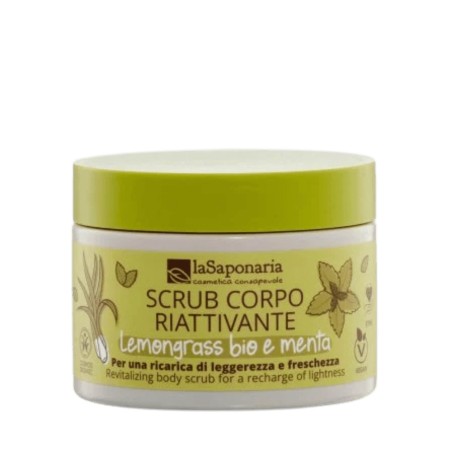 la saponaria  Scrub Corpo Riattivante Lemongrass e Menta  Scrub Corpo