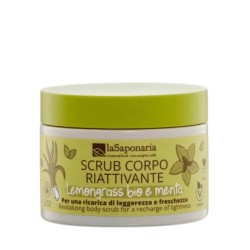 la saponaria  Scrub Corpo Riattivante Lemongrass e Menta  Scrub Corpo