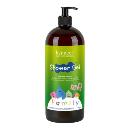benecos  Gel Doccia Aloe Vera e Limone - Wellness Moment  Bagnoschiuma Bio