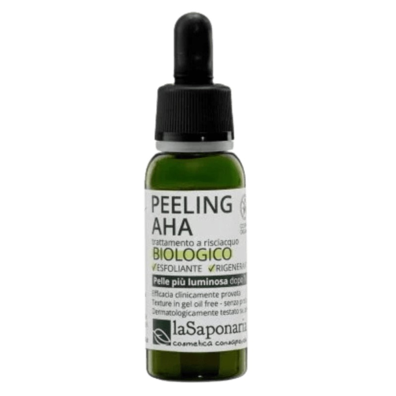 la saponaria  Peeling AHA biologico - Attivo Rigenerante ed Uniformante  Scrub Viso
