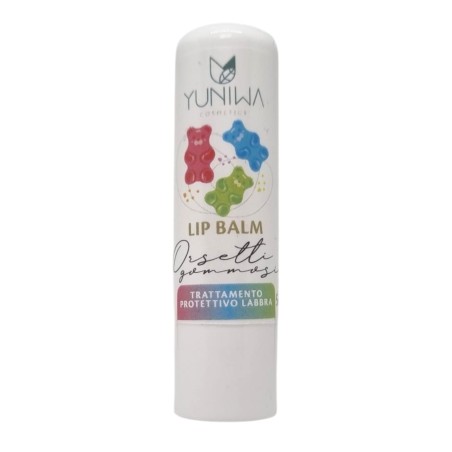 yuniwa cosmetics  Balsamo Labbra Protettivo - Orsetti Gommosi  Lipbalm Naturali Yuniwa Cosmetics