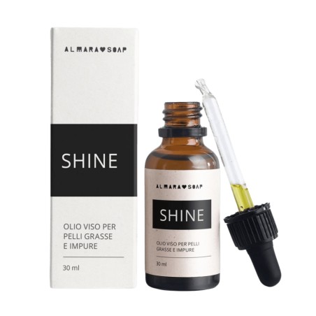 almara soap  SHINE - Olio viso per pelli grasse e impure  Olio Viso