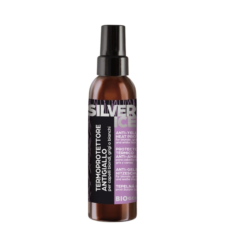 gentleaf  Silver Ice Termoprotettore antigiallo – spray protettivo per capelli biondi, grigi e bianchi  Termoprotettori