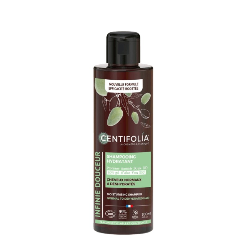 centifolia  Shampoo idratante – Capelli da normali a disidratati  Shampoo Capelli Secchi e Trattati