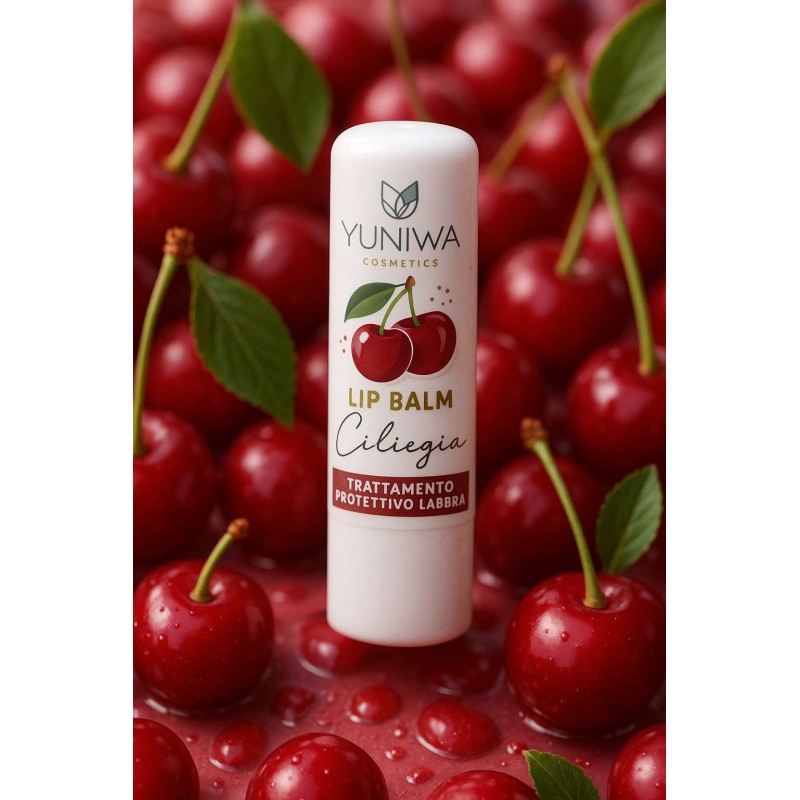 yuniwa cosmetics  Balsamo Labbra Protettivo - Ciliegia  Lipbalm Naturali Yuniwa Cosmetics