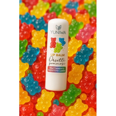 yuniwa cosmetics  Balsamo Labbra Protettivo - Orsetti Gommosi  Lipbalm Naturali Yuniwa Cosmetics