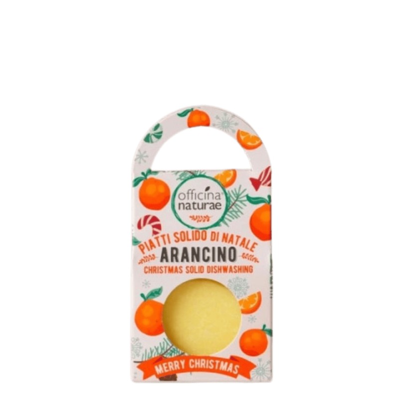 officina naturae  Detergente Piatti Solido di Natale Arancino  Piatti