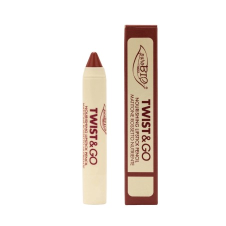 purobio  Twist & Go Matitone Rossetto Nutriente - 506 Dark Mauve  Matite labbra