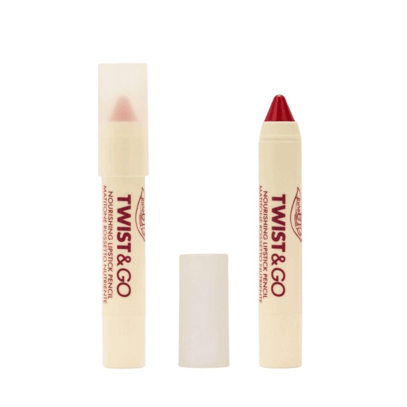 purobio  Twist & Go Matitone Rossetto Nutriente - 505 Raspberry Red  Matite labbra