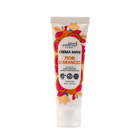 purobio  Crema Mani Fiori d'Arancio  Cura Mani e Unghie