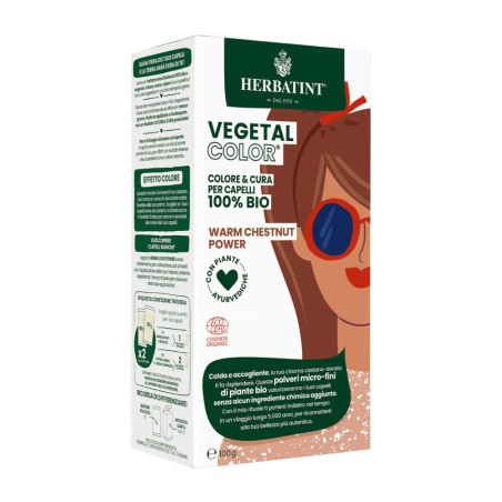 herbatint  Vegetal Color Warm Chestnut Power ​– Castano Caldo  Henné e tinte vegetali
