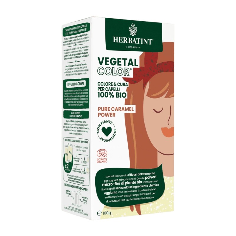 herbatint  Vegetal Color Pure Caramel Power – Caramello  Henné e tinte vegetali