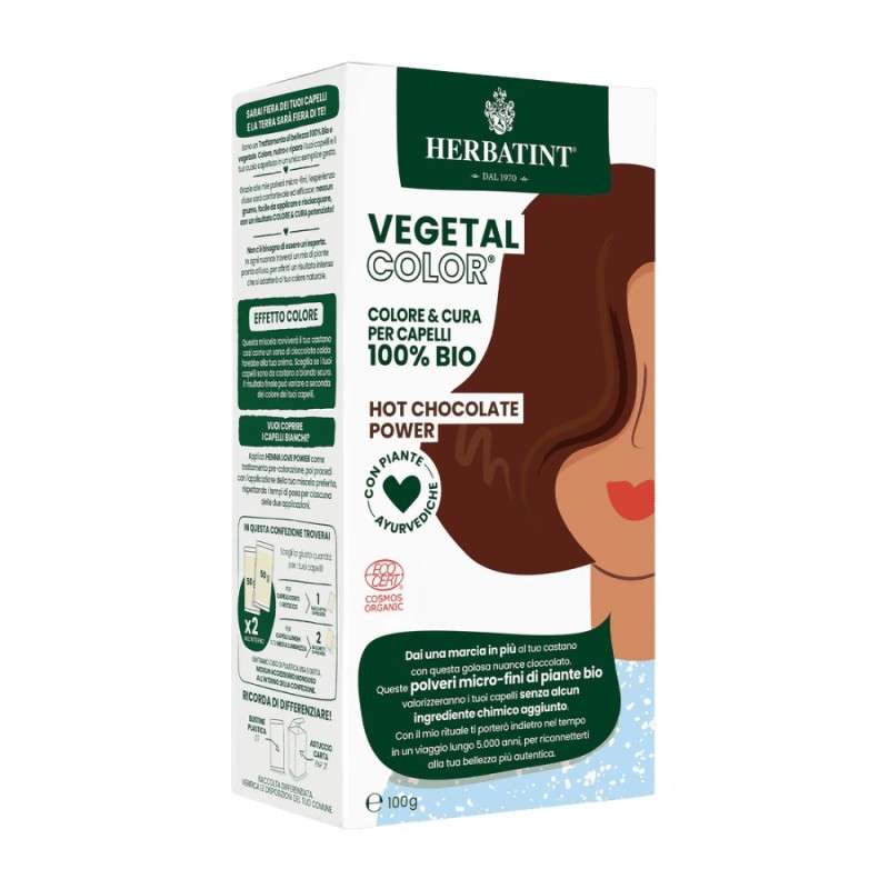 herbatint  Vegetal Color Hot Chocolate Power – Cioccolato Intenso  Henné e tinte vegetali