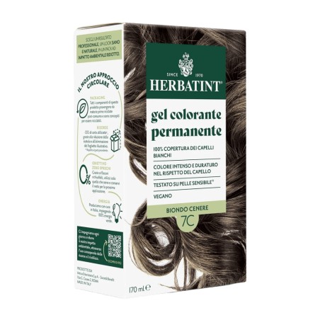 herbatint  Gel Colorante Permanente 7C Biondo Cenere  Tinte per capelli