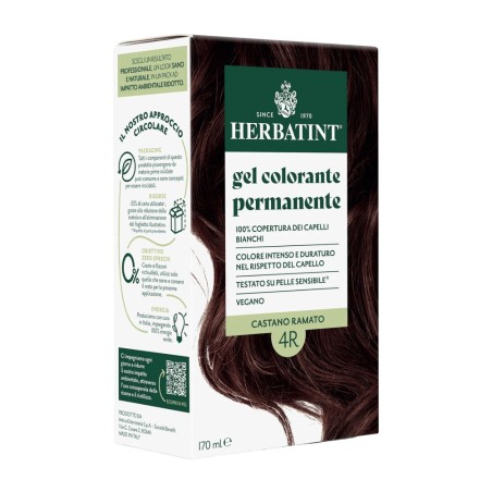 herbatint  Gel Colorante Permanente 4R Castano Ramato  Tinte per capelli