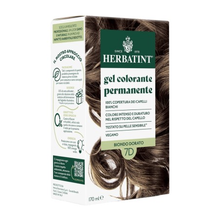 herbatint  Gel Colorante Permanente 7D Biondo Dorato  Tinte per capelli