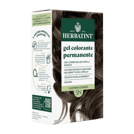 herbatint  Gel Colorante Permanente 5N Castano Chiaro  Tinte per capelli