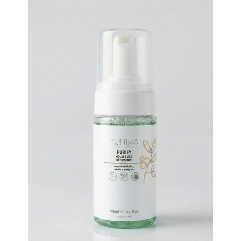yuniwa cosmetics  Purify – Mousse Detergente Viso Purificante  Detergenti viso