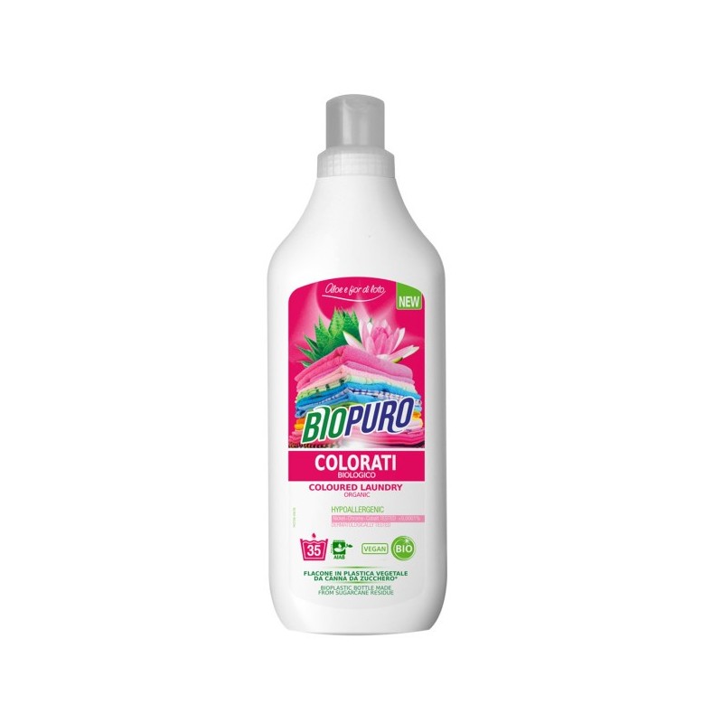 biopuro  Detersivo Liquido Per Capi Colorati  Detersivo liquido