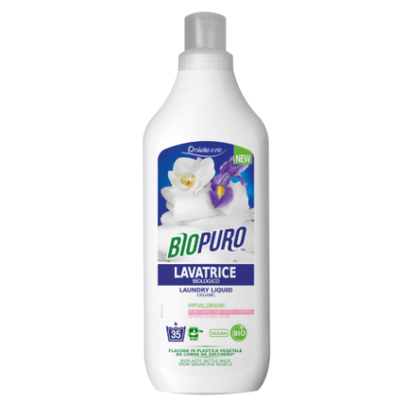 biopuro  Detersivo Liquido Lavatrice Orchidea Bianca  Detersivo liquido