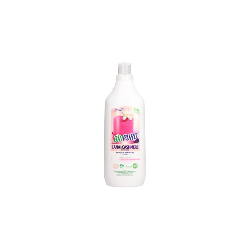 biopuro  Detersivo Liquido per Lana e Chachemere - 1LT  Detersivo liquido