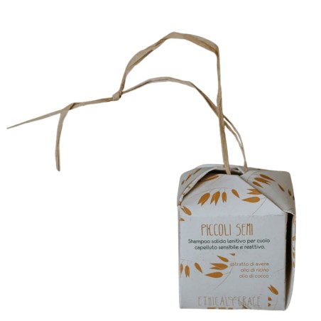 ethical grace  Shampoo Solido Lenitivo per Cuoio Capelluto Sensibile e Reattivo Piccoli Semi  Dermatite