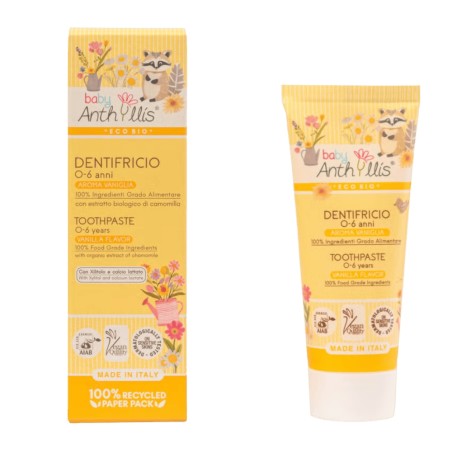 anthyllis  Dentifricio 0-6 Anni alla Vaniglia  Igiene Orale