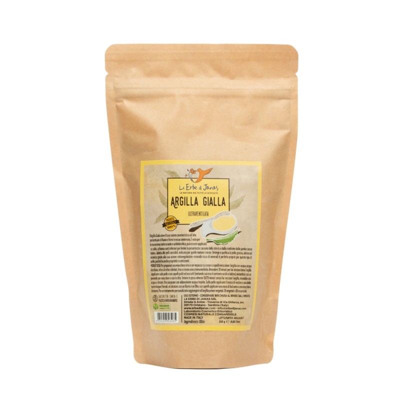 le erbe di janas  Argilla Gialla 250 gr  Argille