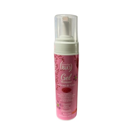 parentesi bio  Gel Mousse ai Semi di Lino con il 90% di Gel ai Semi di Lino 100 ml  Styling