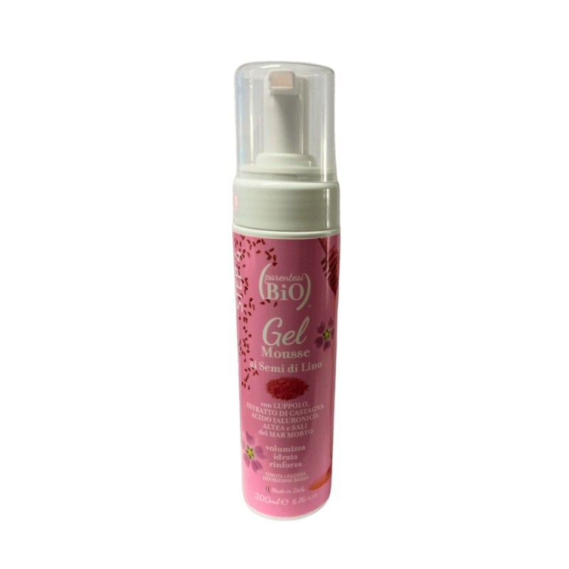 parentesi bio  Gel Mousse ai Semi di Lino con il 90% di Gel ai Semi di Lino 100 ml  Styling